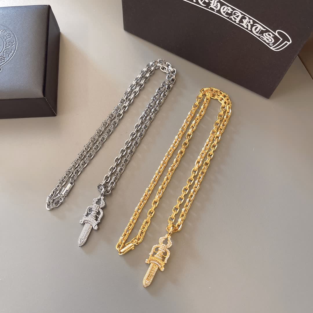 Chrome Hearts Sword Pendant Chain Necklace